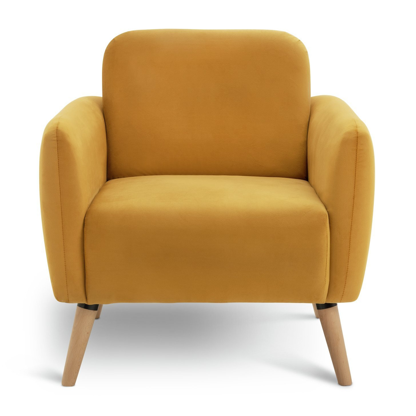 Habitat Elsie Self Assembly Fabric Armchair Mustard by Argos