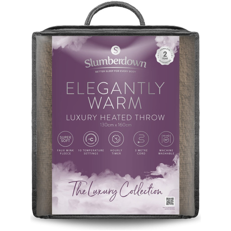 Slumberdown Elegantly Warm Luxury Heated Throw by Argos
