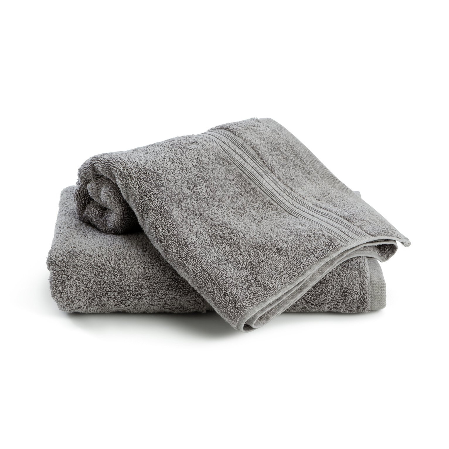 Habitat Egyptian Cotton 2 Piece Face Cloths Dove Grey by Argos