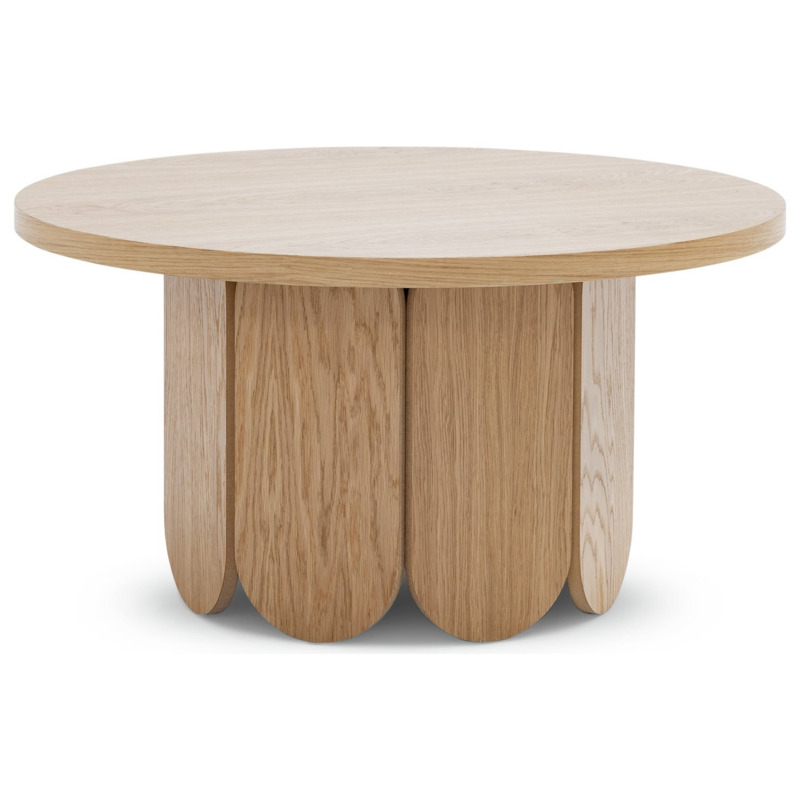 Habitat Flora Round Coffee Table - Oak by Argos | ufurnish.com