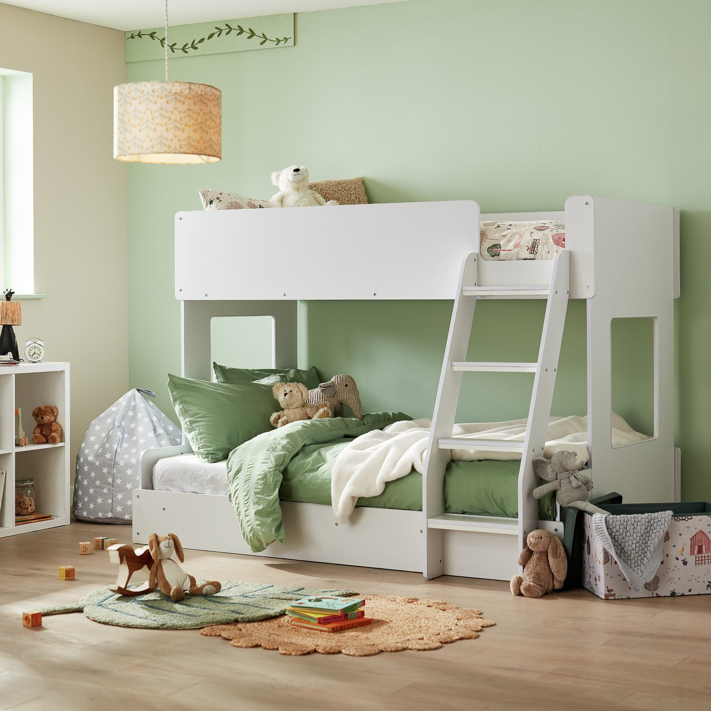 Habitat Ultimate Triple Bunk Bed With Mattress White by Argos