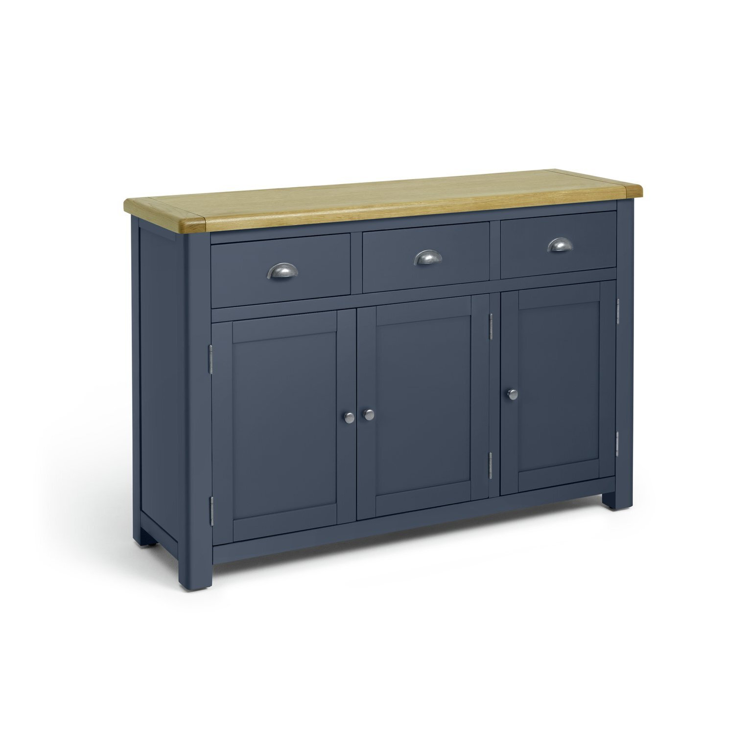 Habitat Kent 3 Door 3 Drawer Sideboard Dark Grey & Oak by Argos