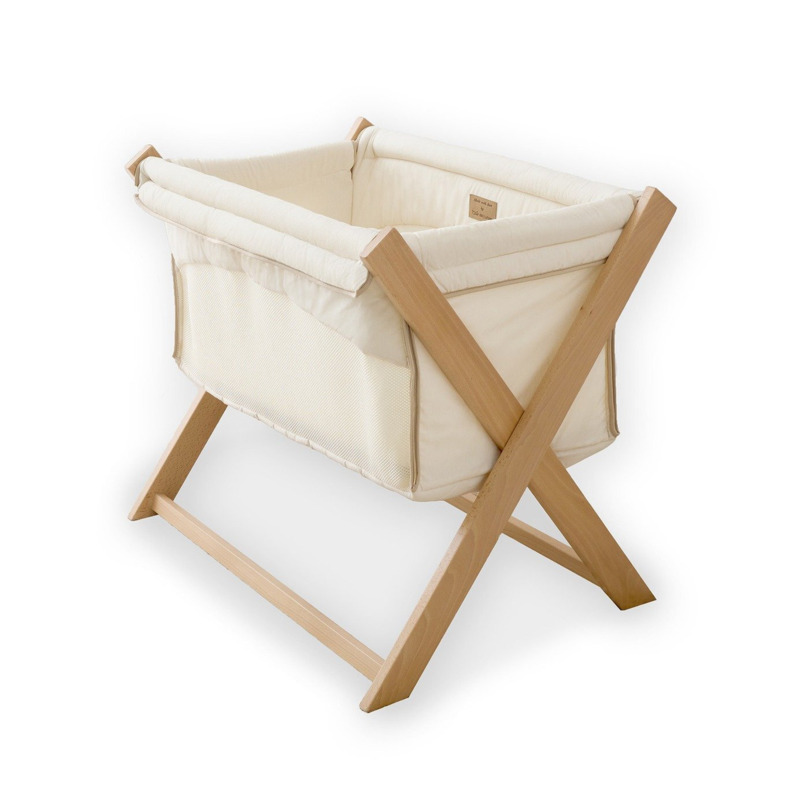 Clair De Lune Organic Folding Cream Crib by Argos