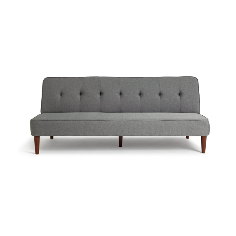 Habitat Odeon Fabric 2 Seater Clic Clac Sofa Bed Grey by Argos