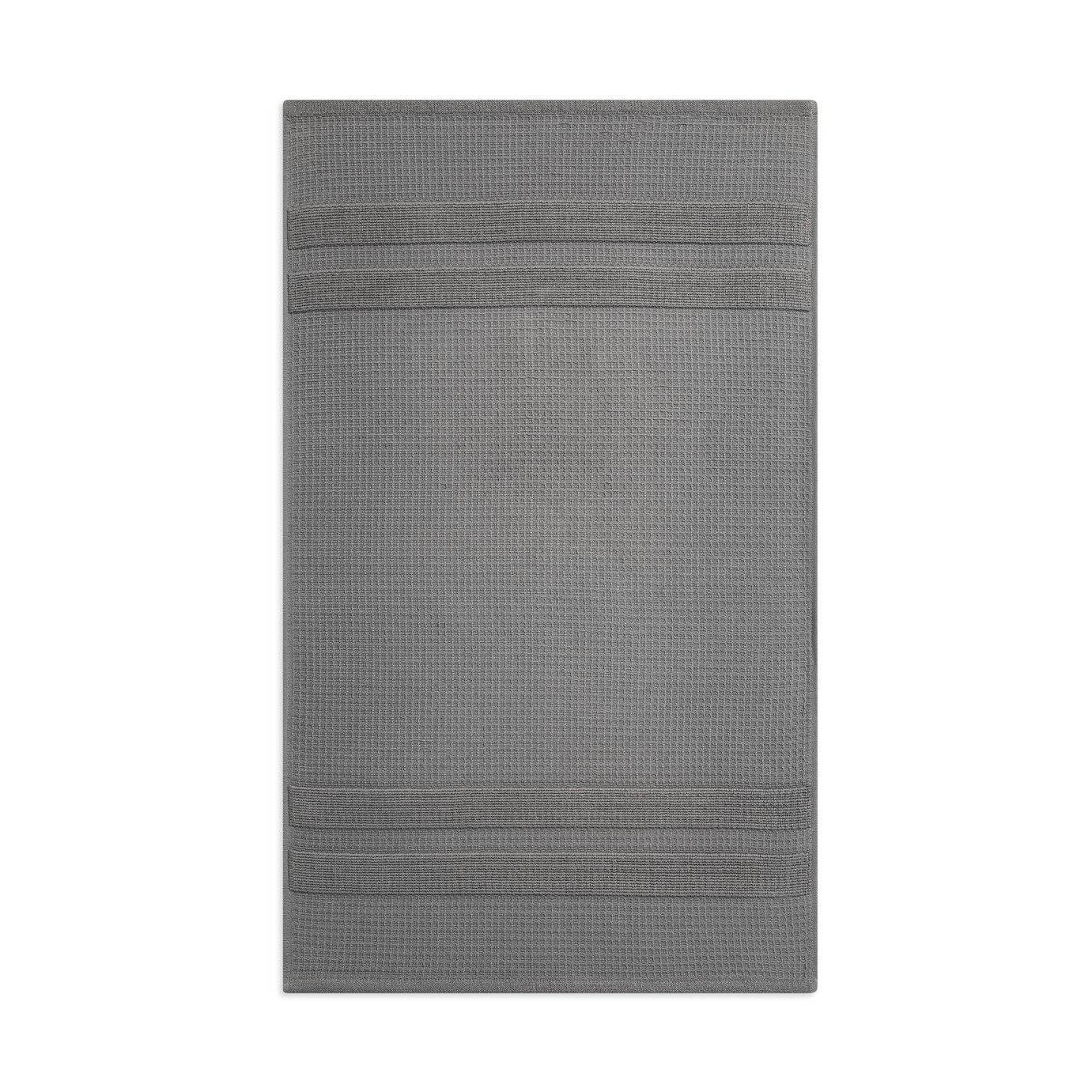 Habitat Organic Waffle Bath Mat Charcoal by Argos