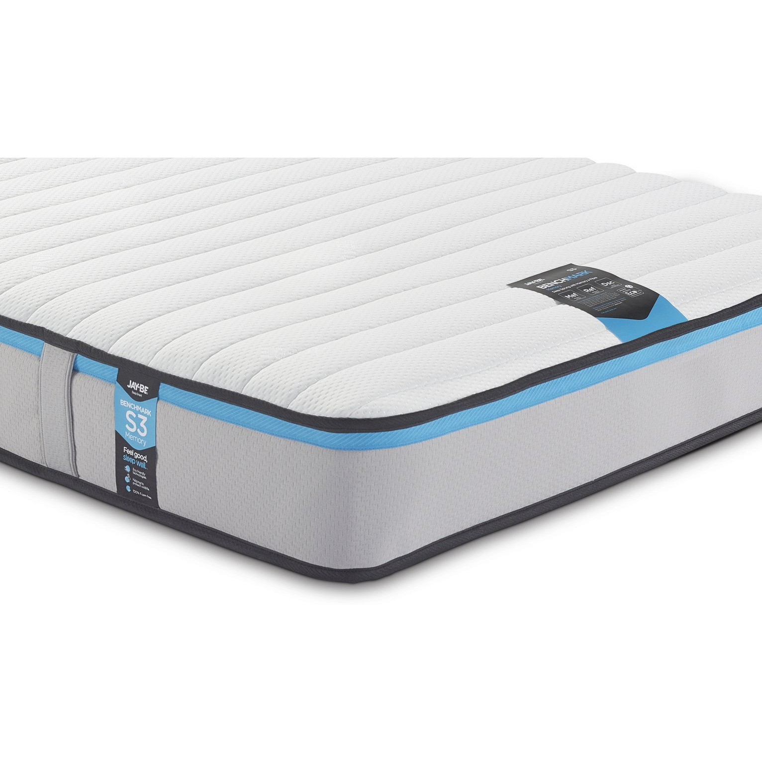 JayBe Benchmark S3 Memory Eco Friendly Mattress Single by Argos
