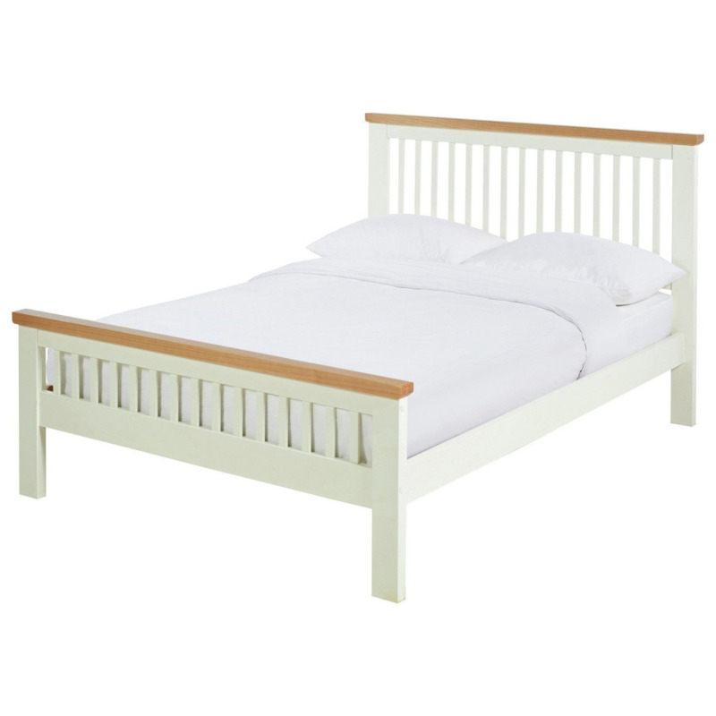 Argos Home Aubrey Double Wooden Bed Frame Two Tone by Argos