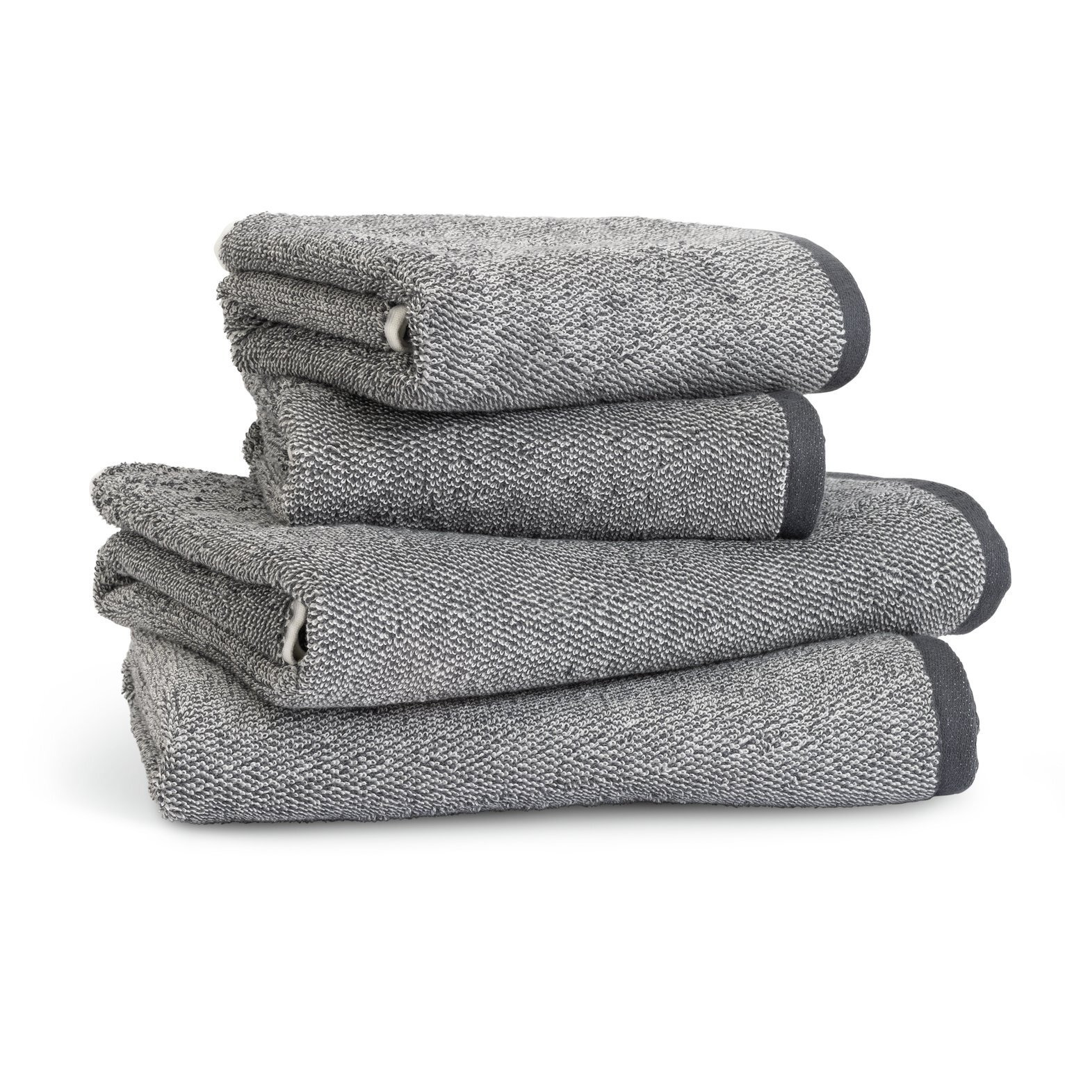 Habitat Marl 4 Piece Towel Bale Black by Argos
