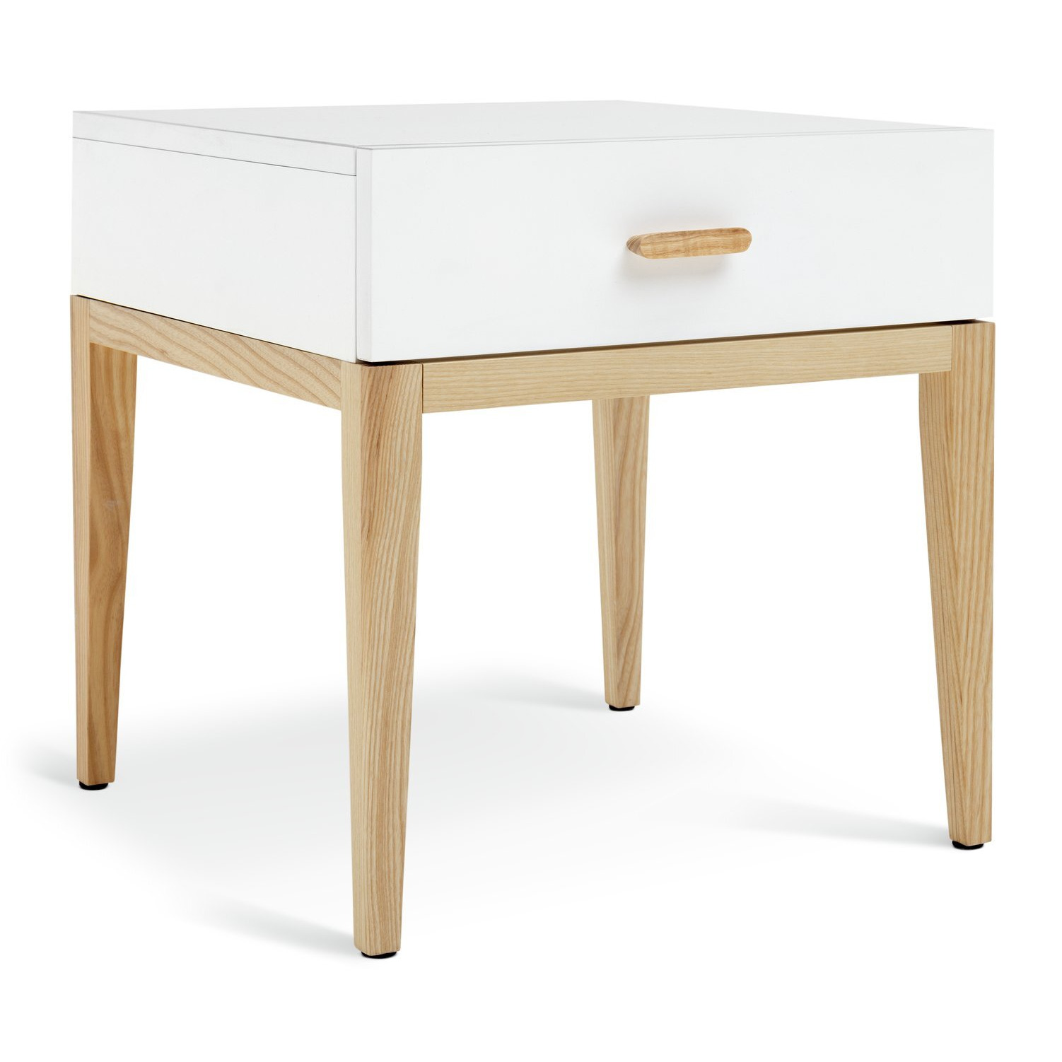 Habitat Tatsuma 1 Drawer Bedside Table White by Argos