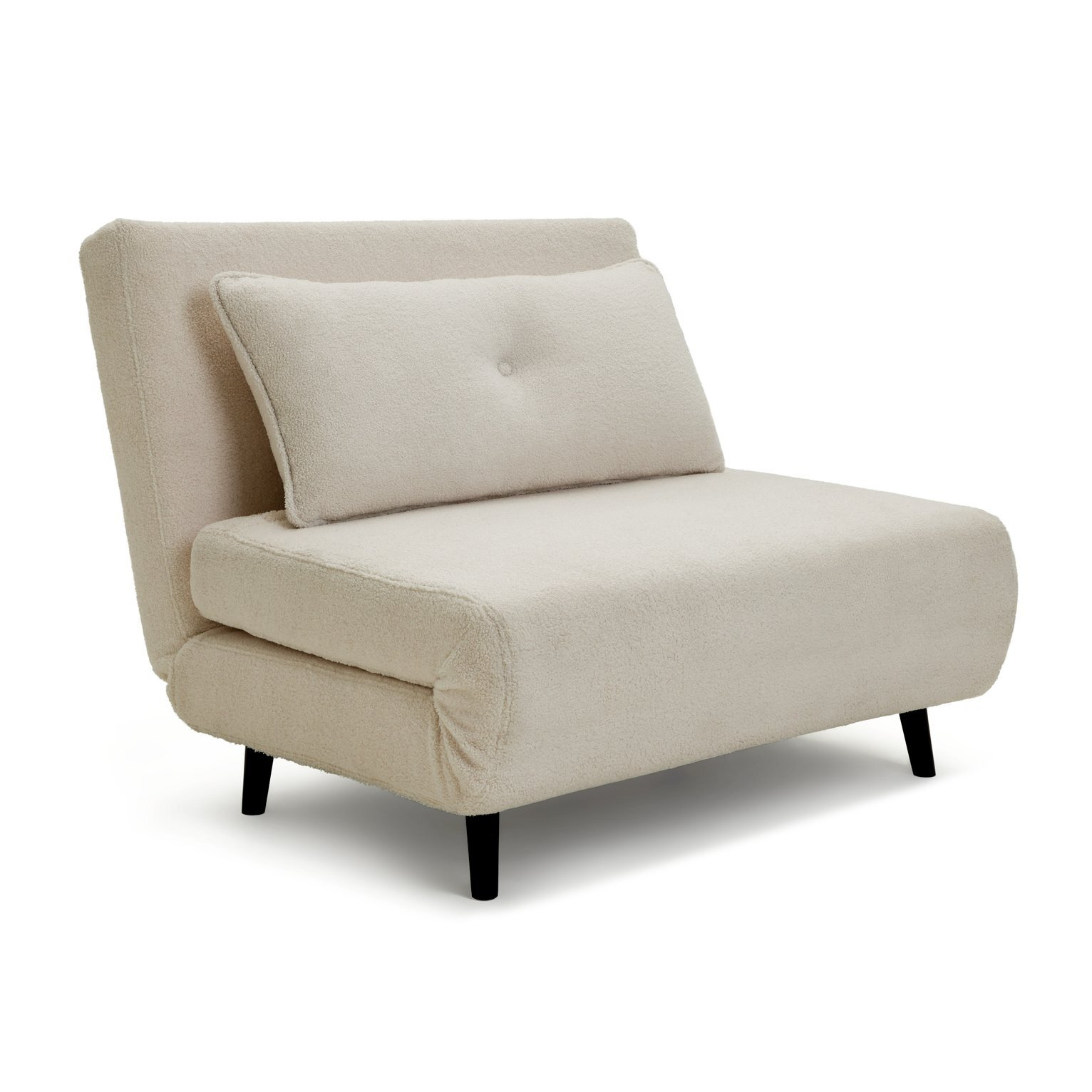 Habitat Roma Small Double Boucle Chairbed Cream by Argos