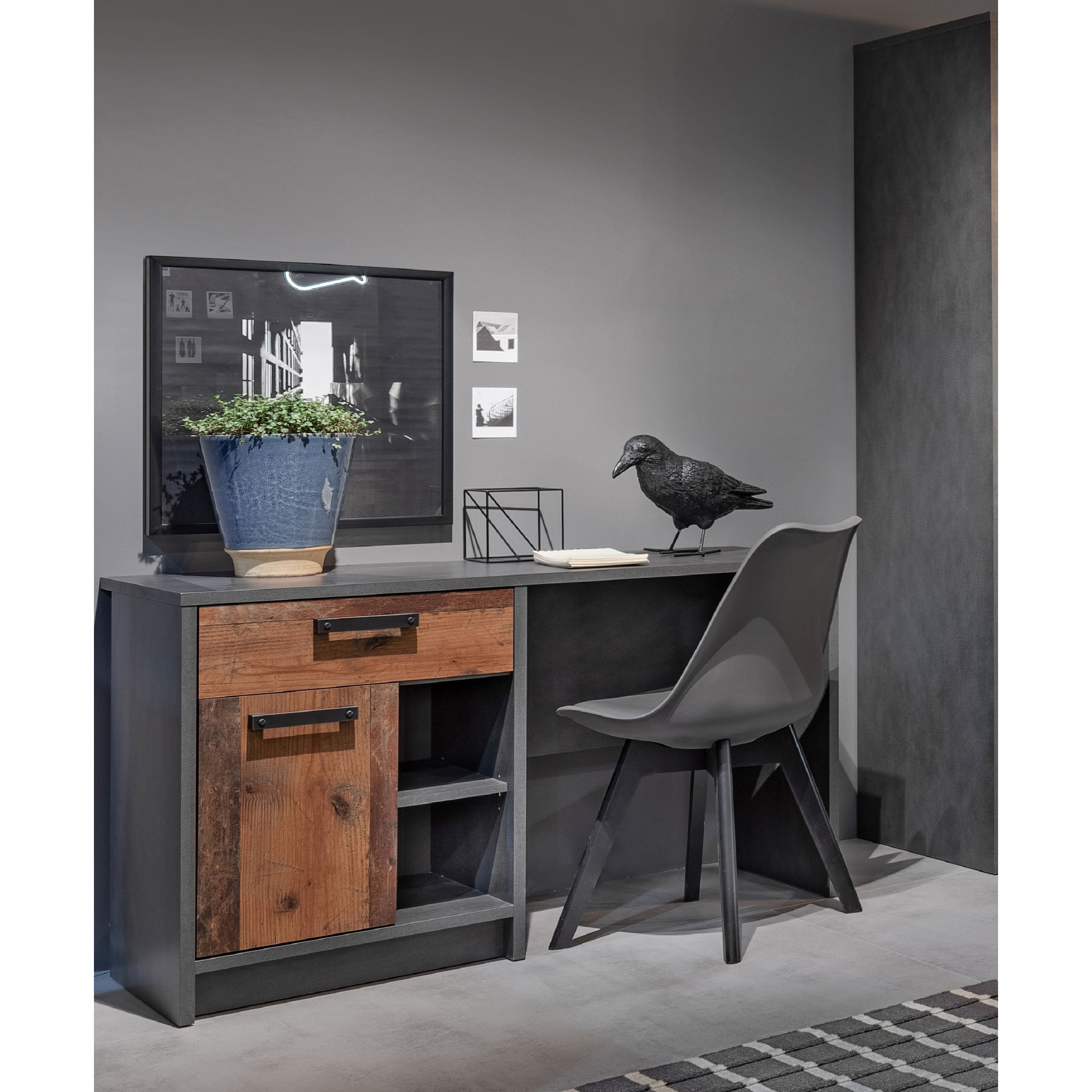 Nubi 1 Drawer Pedestal Desk by Argos