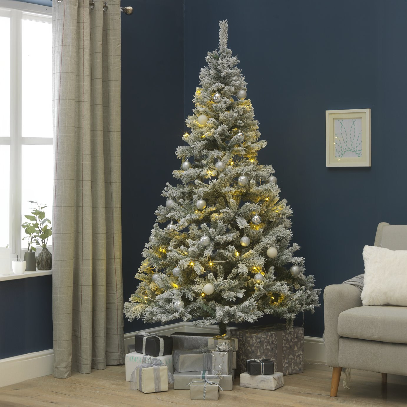 Habitat 7ft Snowy Christmas Tree by Argos