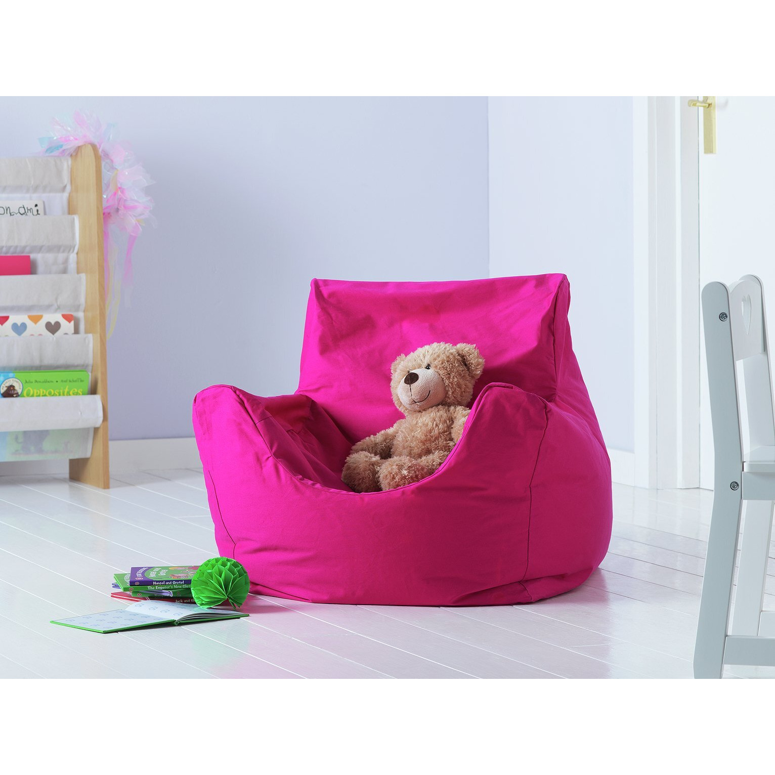 Kaikoo Kids Pink Bean Bag Chair by Argos