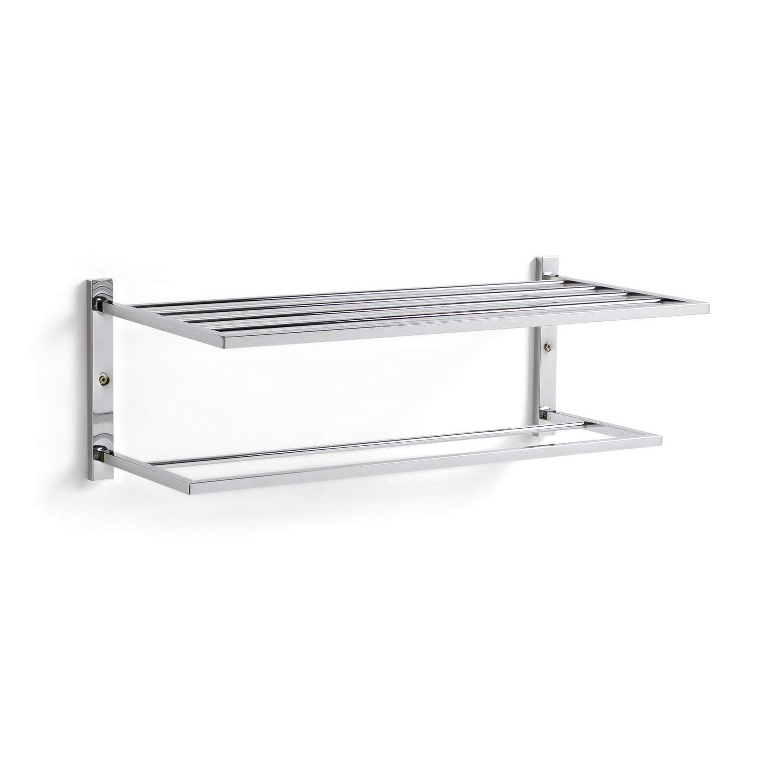 Habitat Wall Mounted Towel Rail and Shelf Chrome by Argos
