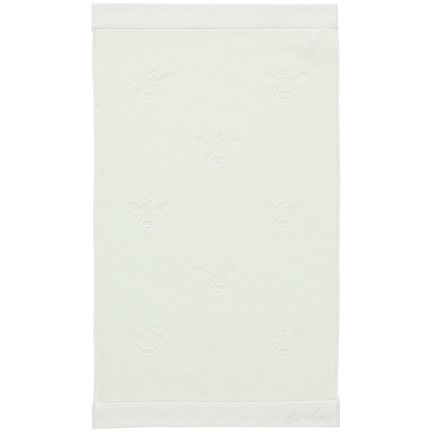 Joules Botanical Bee Patterned Hand Towel Cream by Argos
