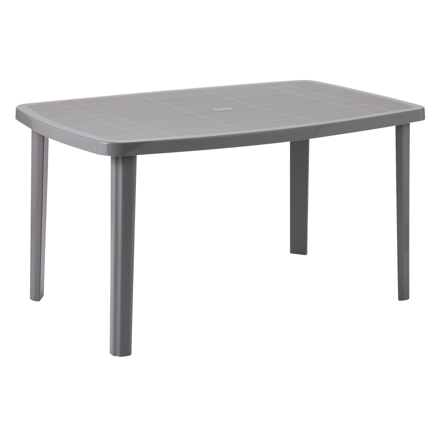 Argos Home 6 Seater Rectangular Plastic Garden Table Grey by Argos