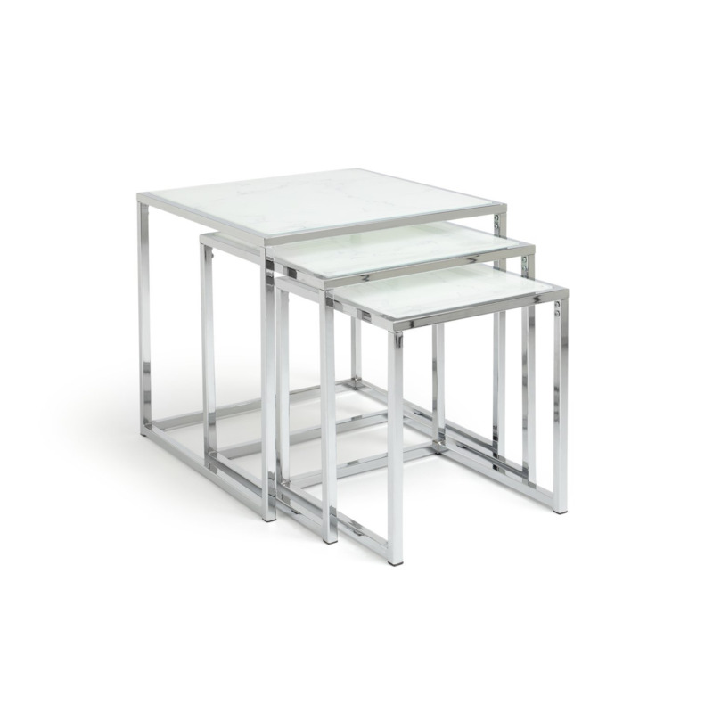 Habitat Boutique Nest of 3 Tables Marble Effect by Argos