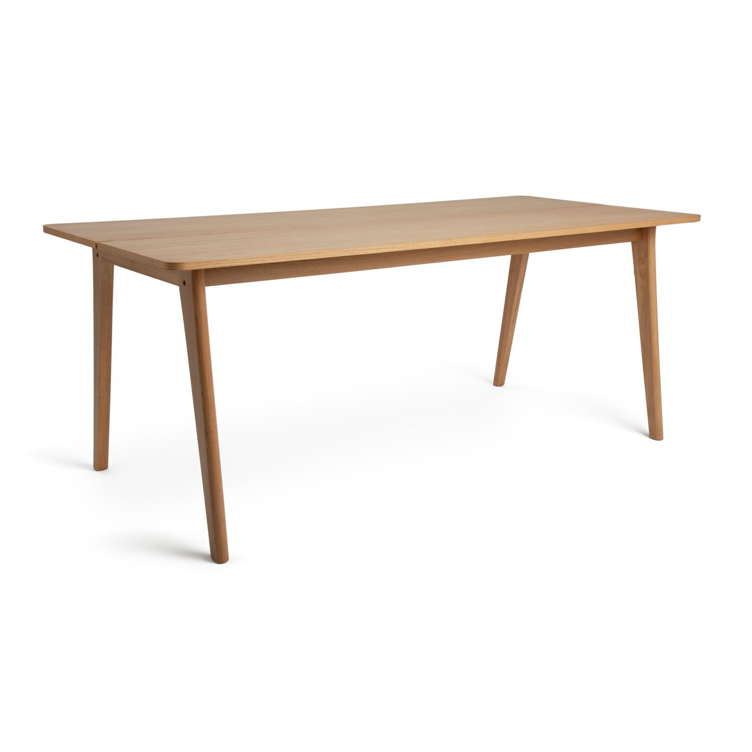 Habitat Nel Wood Effect Dining Table - Oak by Argos | ufurnish.com