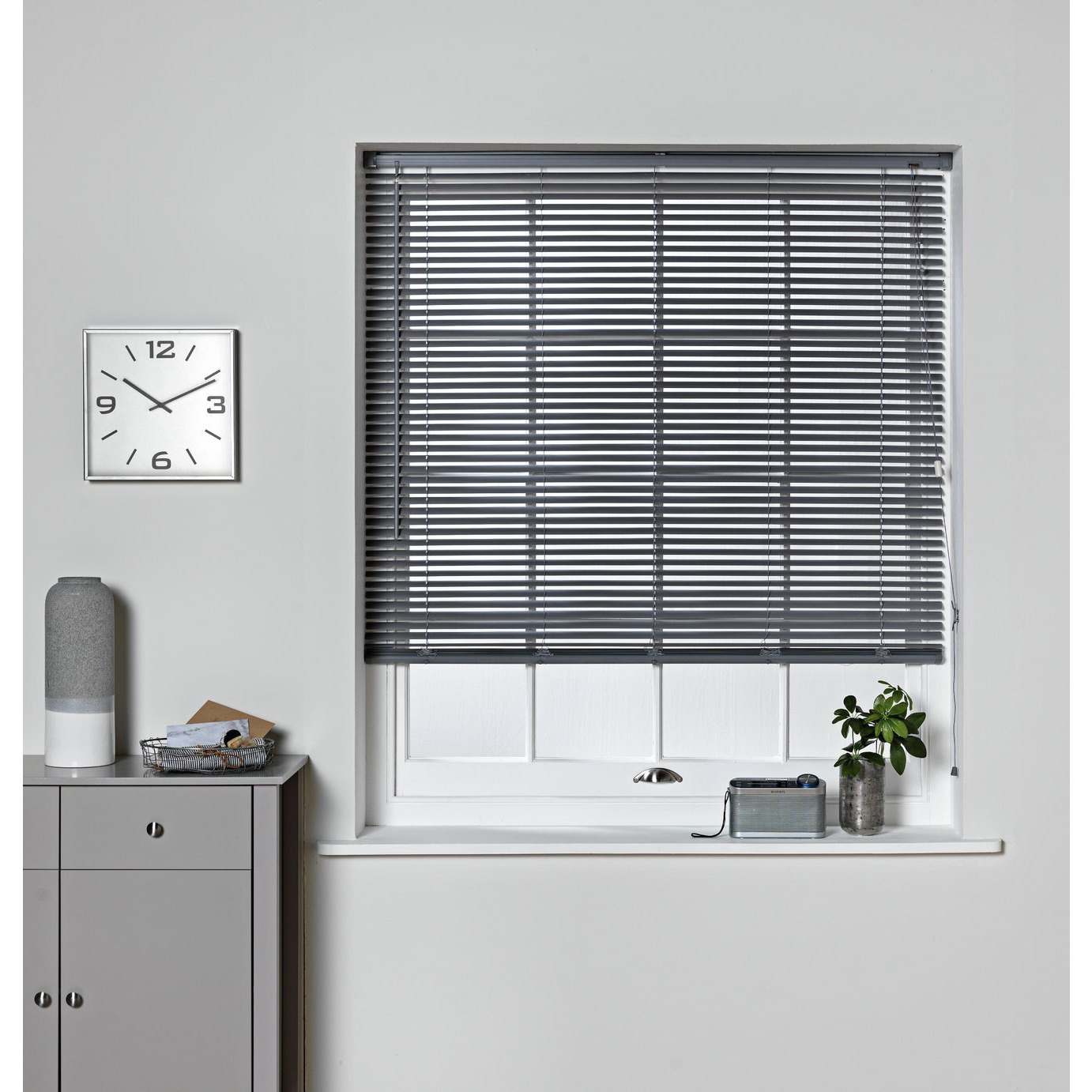 Argos Home 25mm PVC Blind Flint Grey by Argos