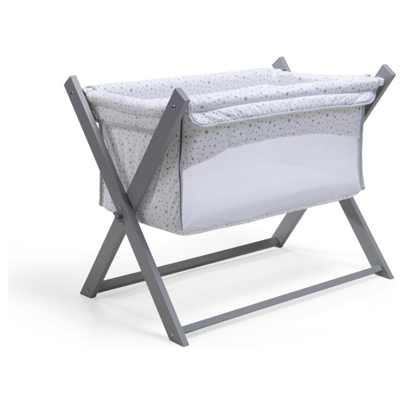 Clair De Lune Stars & Stripes Folding Breathable Crib by Argos