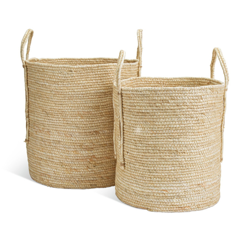 Habitat Corn Husk Storage Baskets Set of 2 Natural by Argos
