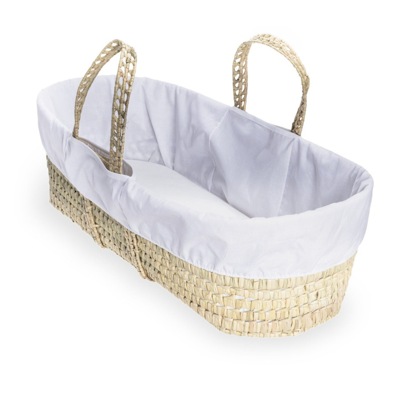 Clair de Lune White Essentials Moses Basket by Argos
