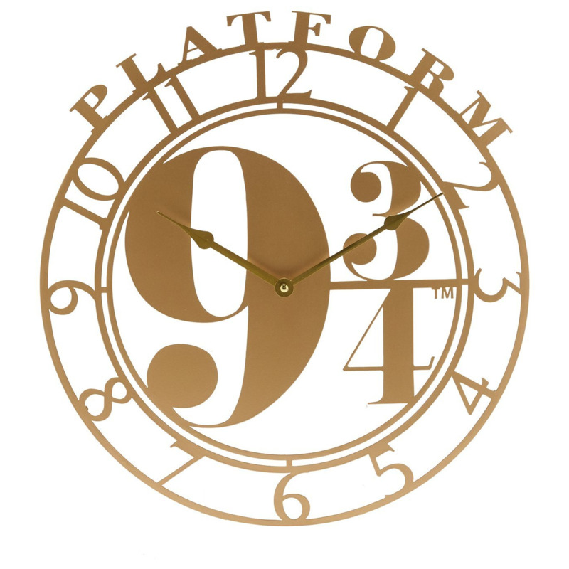 Warner Bros Harry Potter Wall Clock Gold by Argos