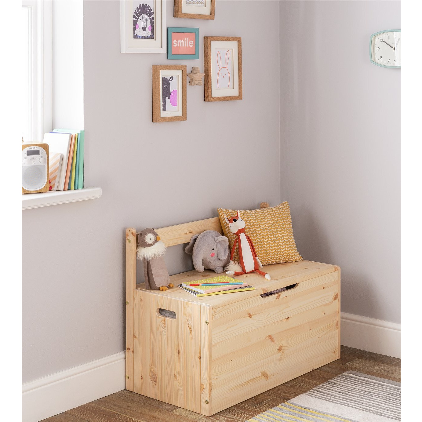 Argos Home Kids Scandinavia Extra Large Toy Box Pine by Argos