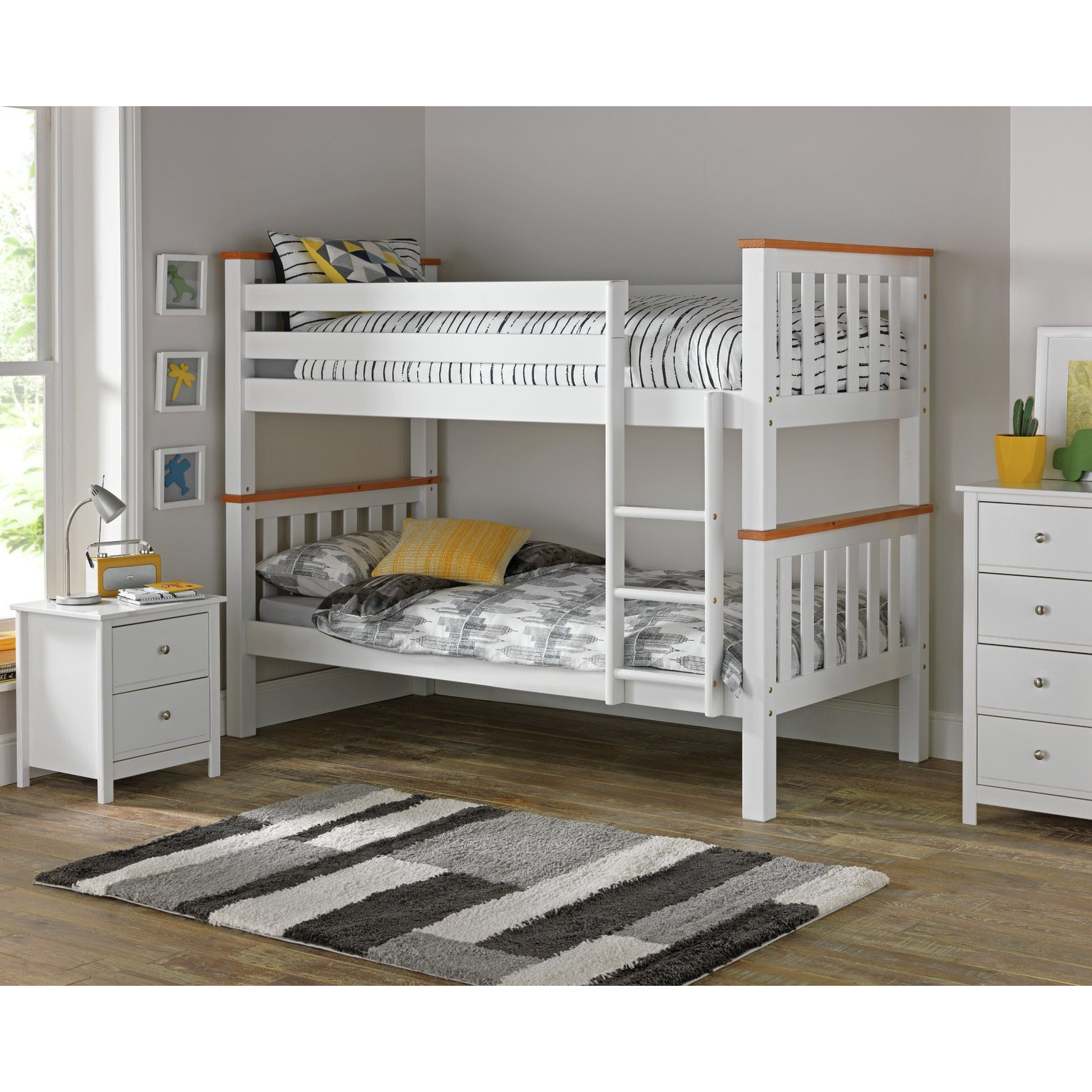 Habitat Heavy Duty Bunk Bed Frame White and Pine by Argos