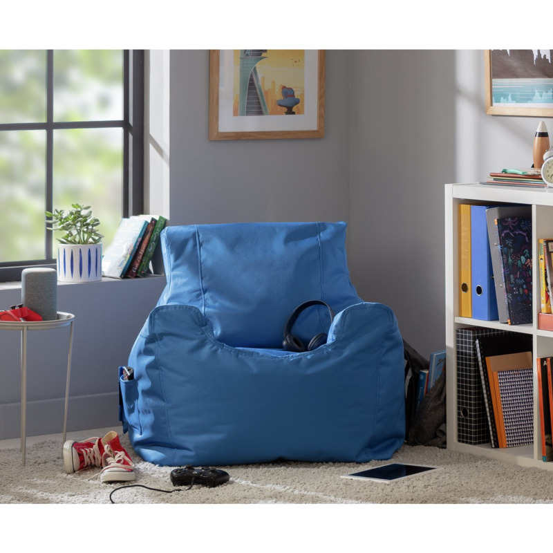 Kaikoo Large Blue Teenager Bean Bag Chair by Argos