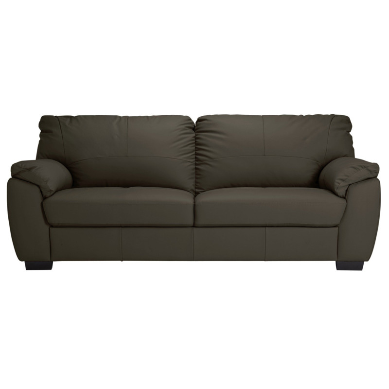 Argos Home Milano Leather 4 Seater Sofa Chocolate by Argos