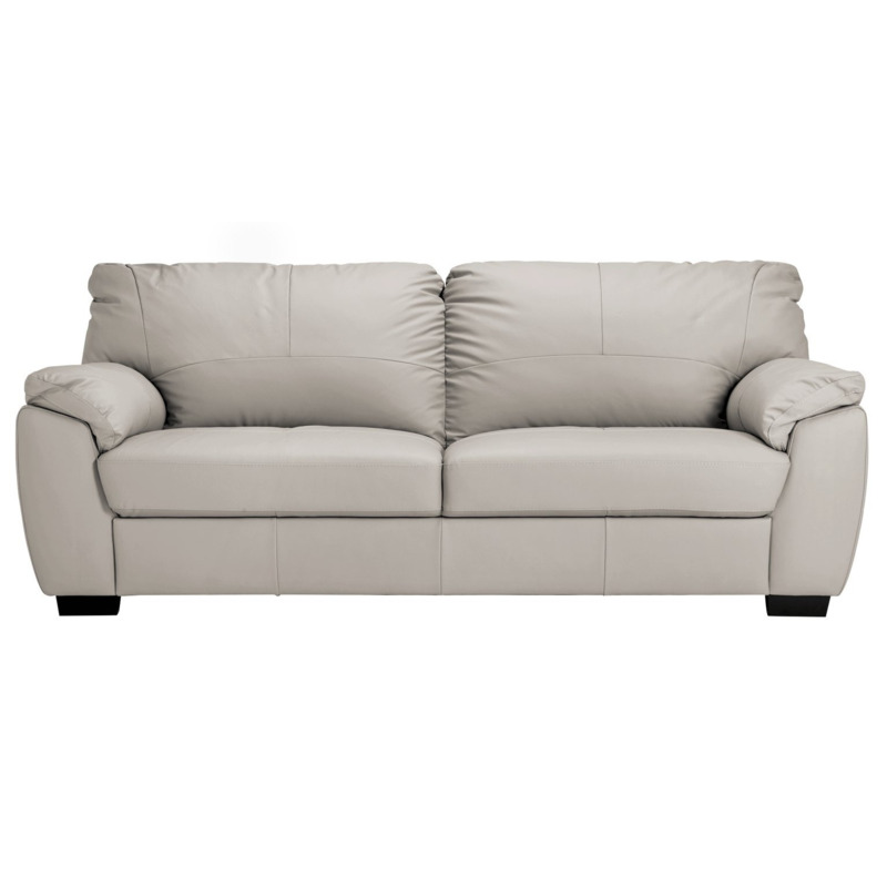 Argos Home Milano Leather 4 Seater Sofa Grey by Argos