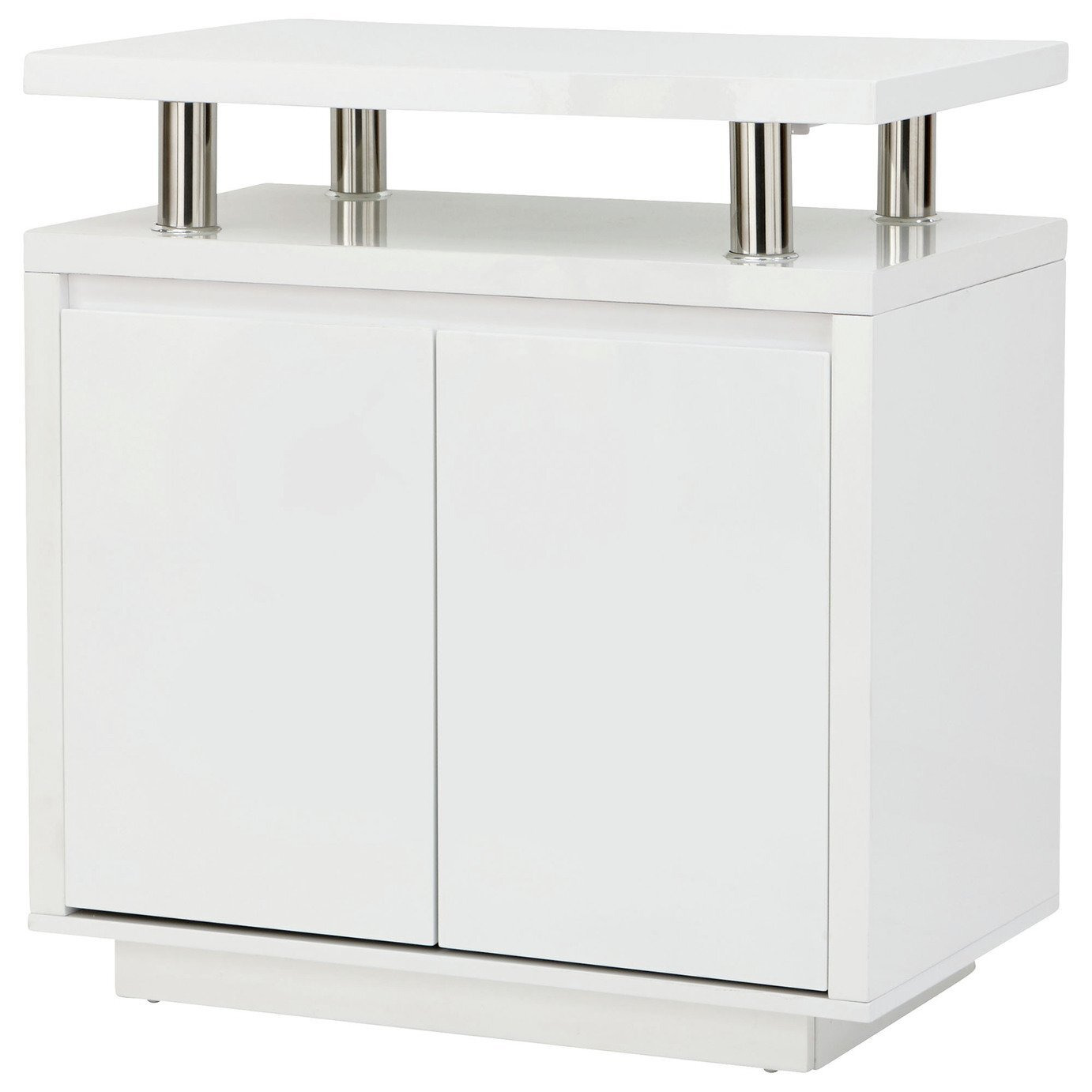GFW Polar 2 Door Sideboard White Gloss by Argos