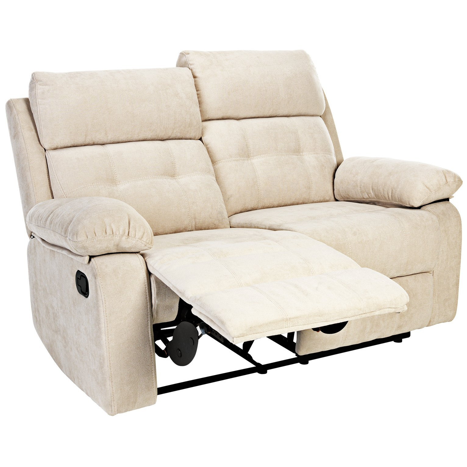 Argos Home June Fabric 2 Seater Manual Recliner SofaNatural by Argos