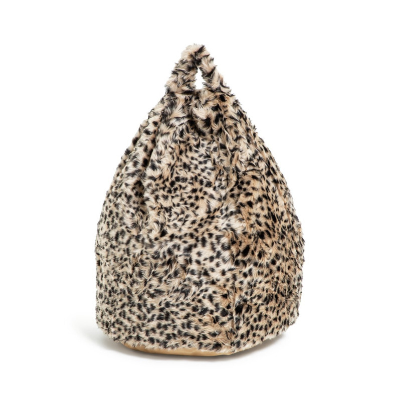 Argos Home Faux Fur Bean Bag Leopard Print by Argos