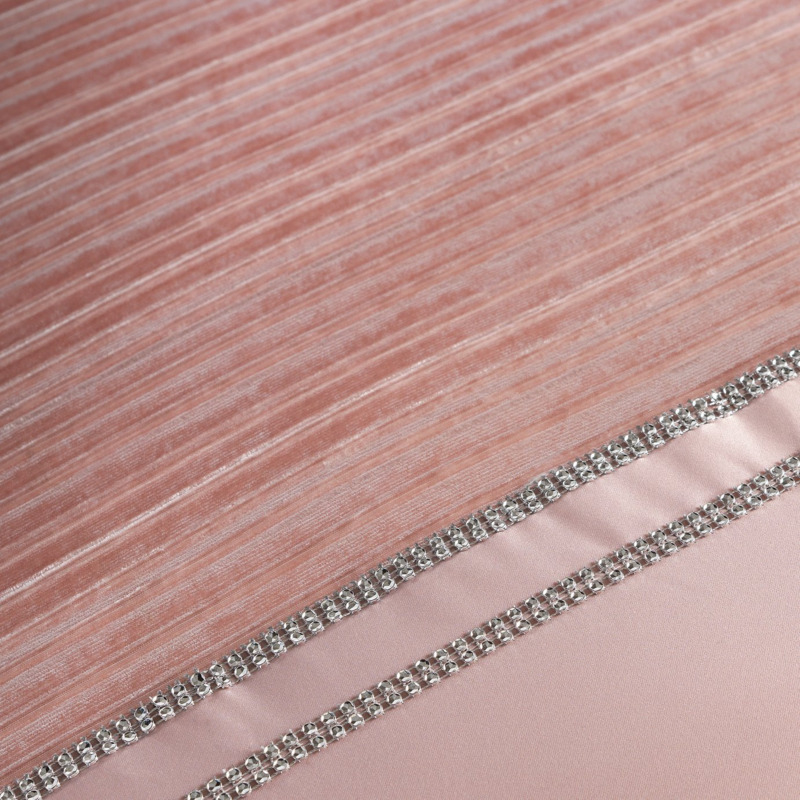 Argos Home Sparkle Velvet Blush Pink Bedding Set Kingsize by Argos