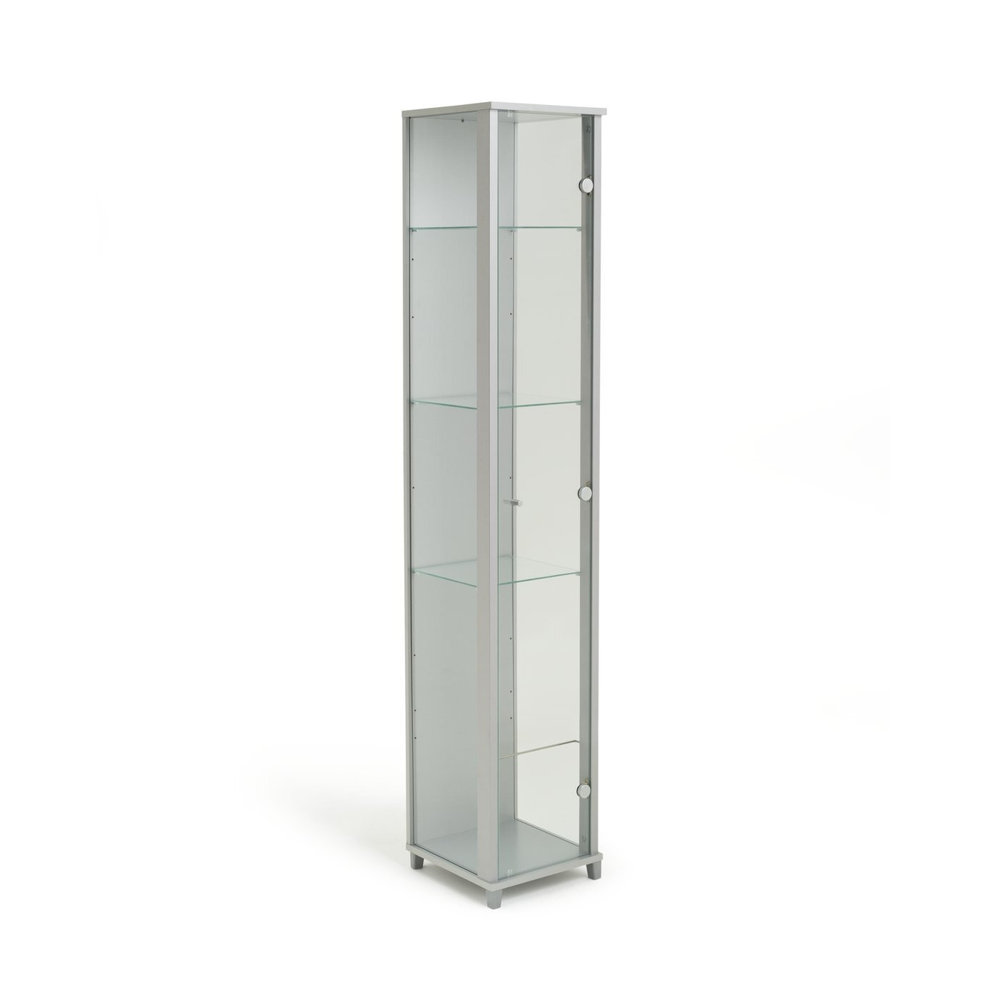 Argos Home 1 Door Glass Display Silver by Argos