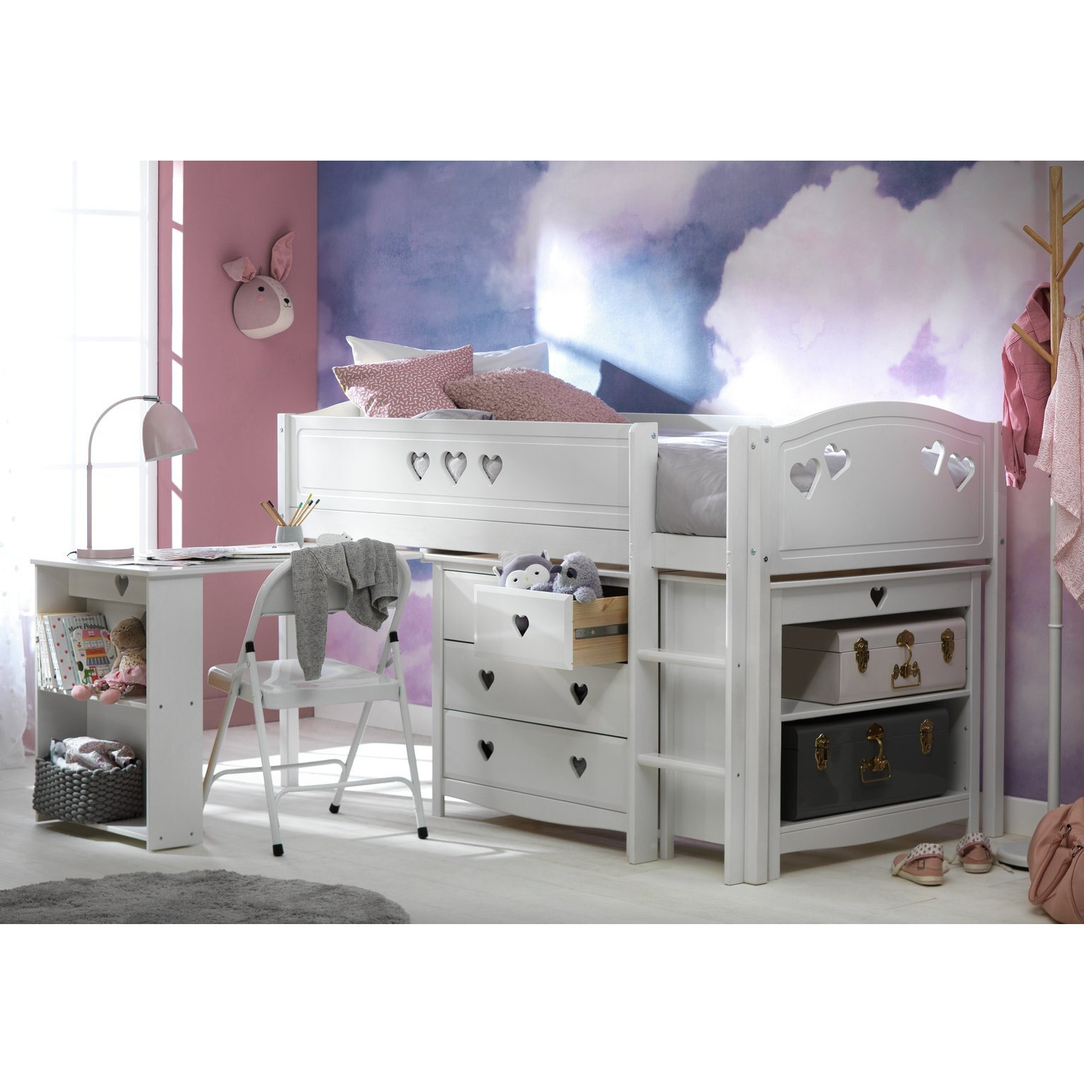 Habitat Mia Ultimate Mid Sleeper Bed Frame White by Argos
