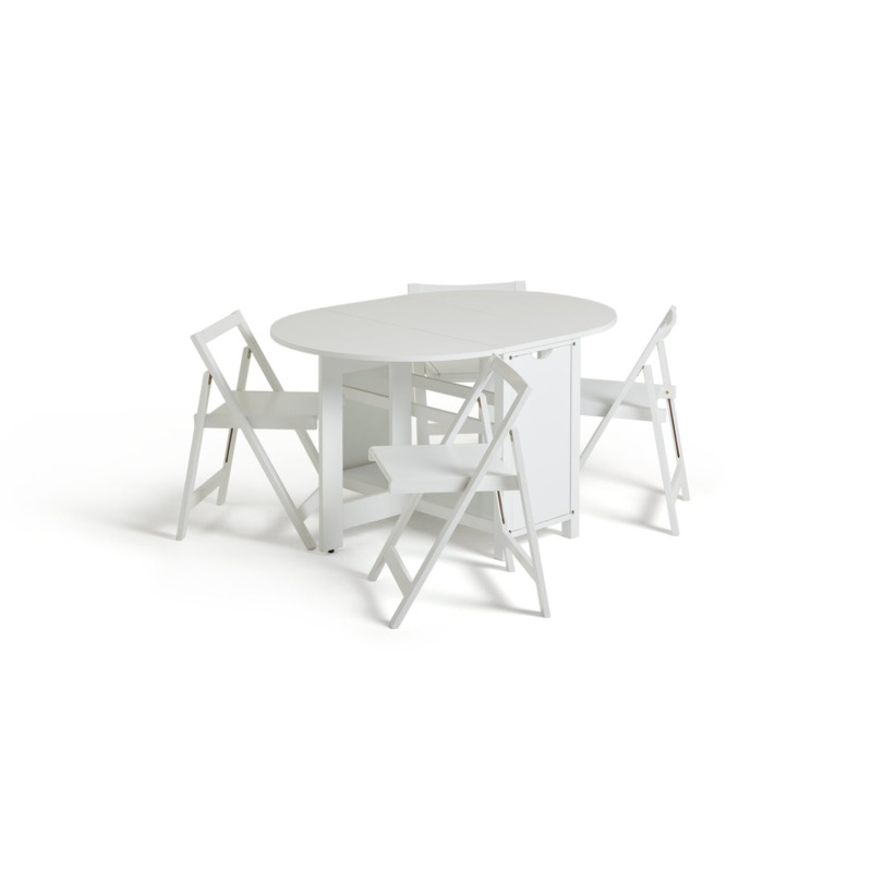 Argos Home Butterfly Dining Table & 4 Chairs White by Argos