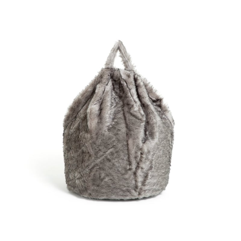 Kaikoo Fur Bean Bag Grey by Argos