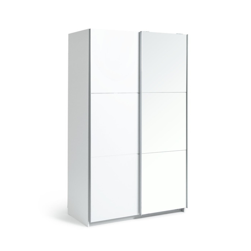 Habitat Holsted Small White & Mirror Wardrobe by Argos