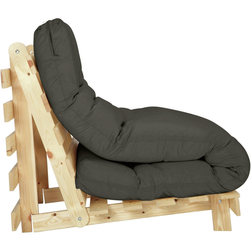 Kyoto Single Futon Sofa Bed with Mattress Grey by Argos