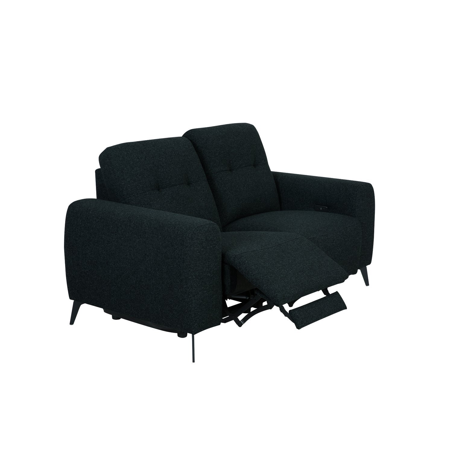Habitat Ghost 2 Seater Fabric Recliner Sofa Charcoal by Argos