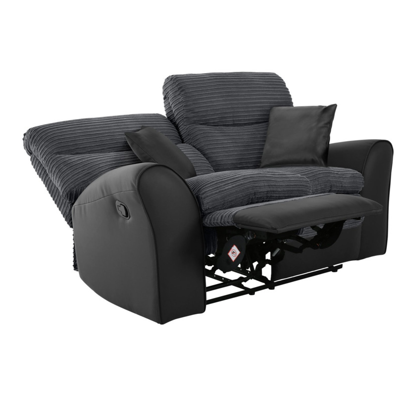 Argos Home Harry Fabric 2 Seater Recliner Sofa Charcoal by Argos