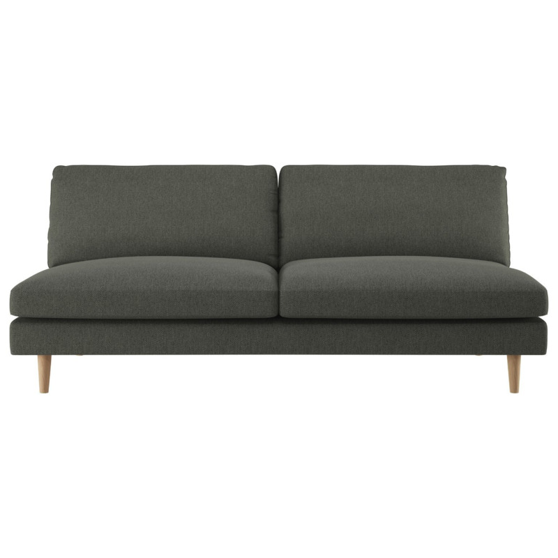Habitat Teo Fabric 3 Seater Sofa Charcoal by Argos