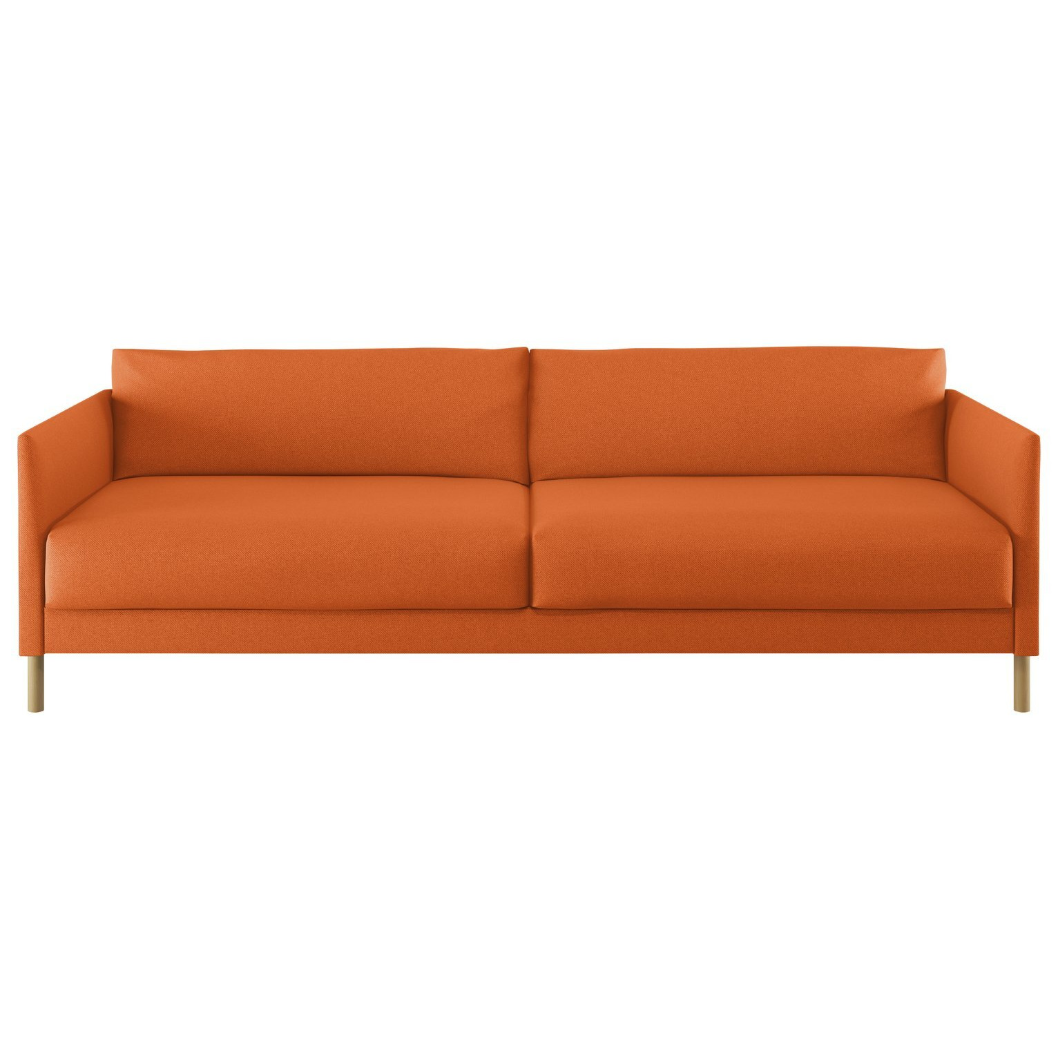 Habitat Hyde 3 Seater Fabric Sofa Bed Orange by Argos