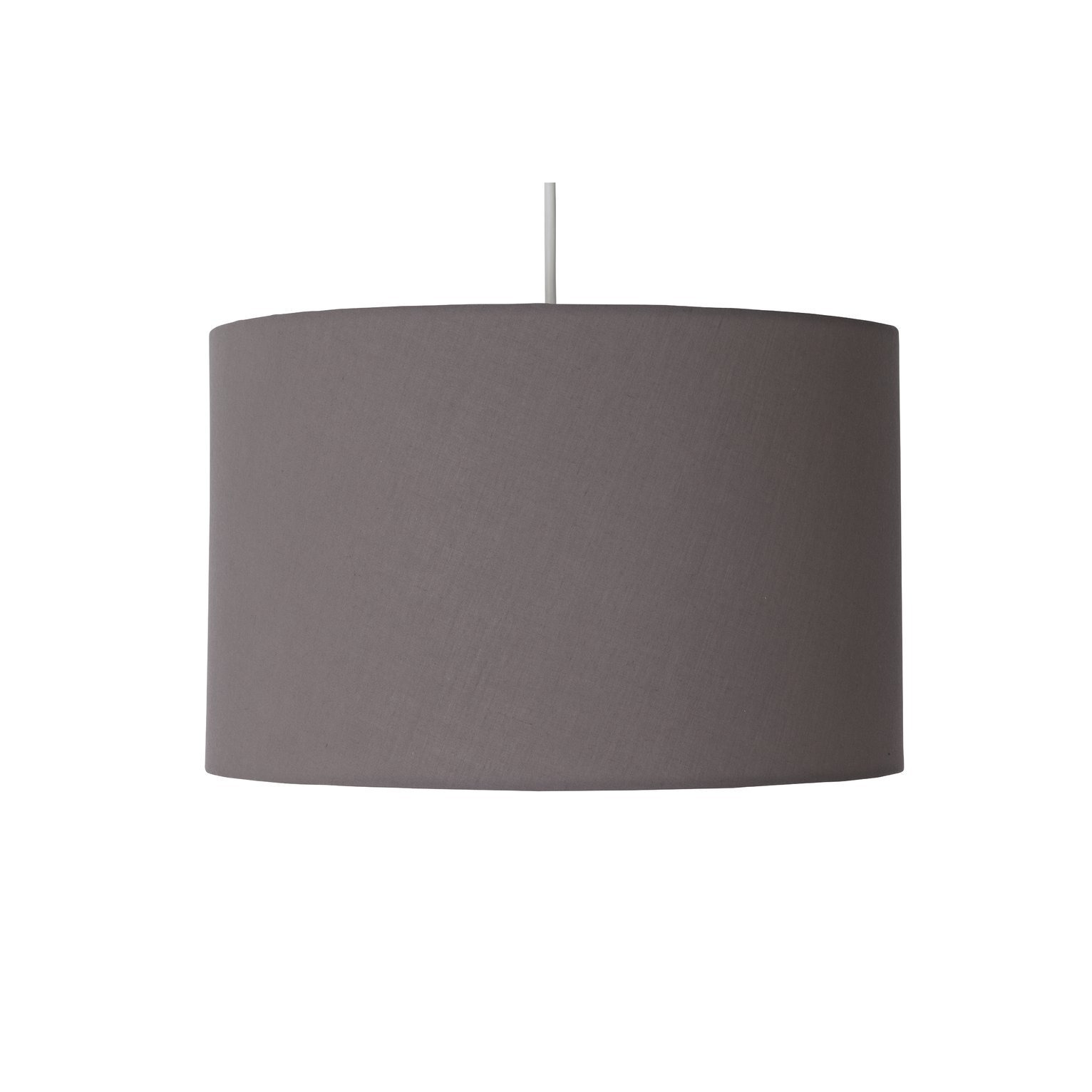 Argos Home 25x40cm Large Drum Shade - Flint Grey by Argos | ufurnish.com
