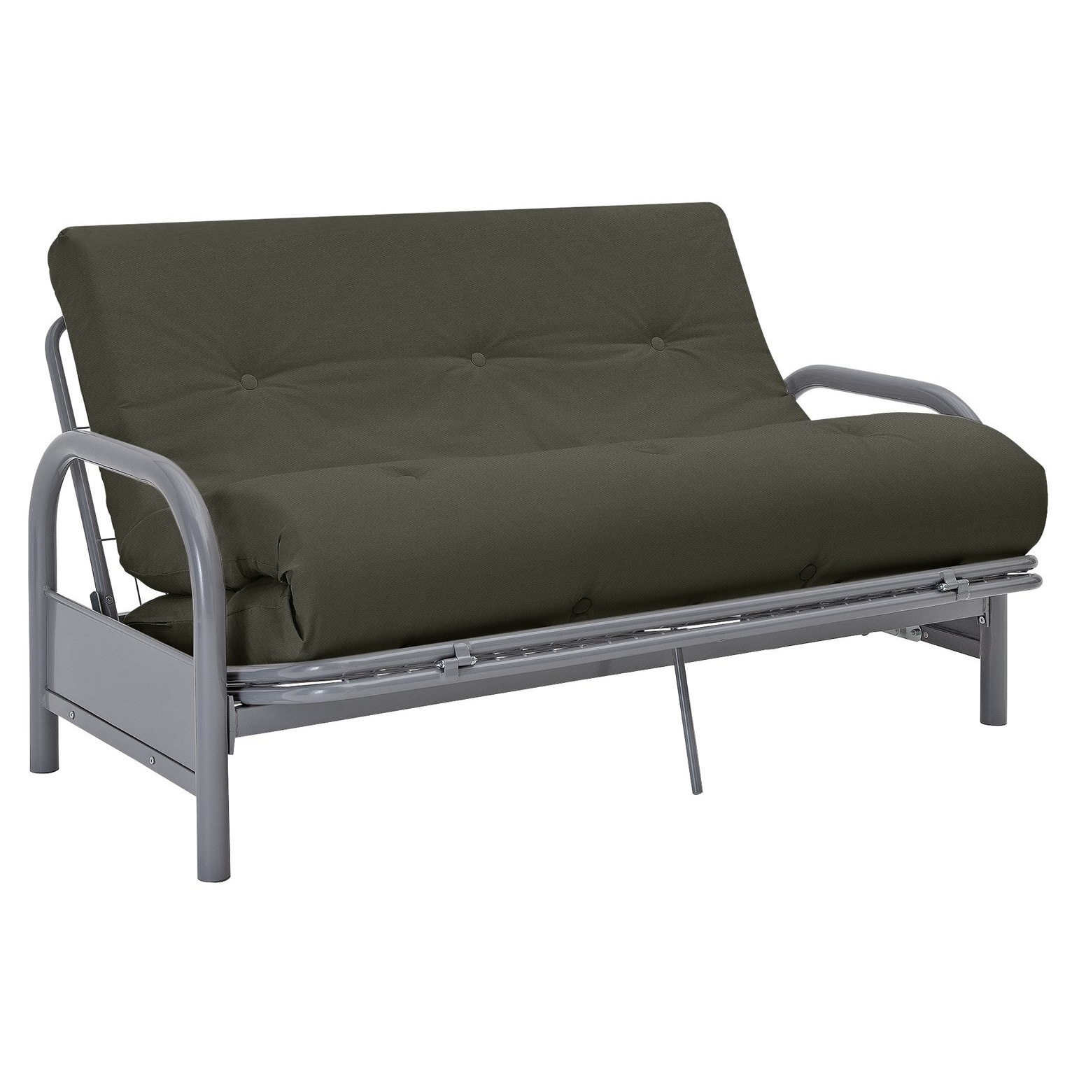 Argos Home Mexico 2 Seater Futon Sofa Bed Grey by Argos
