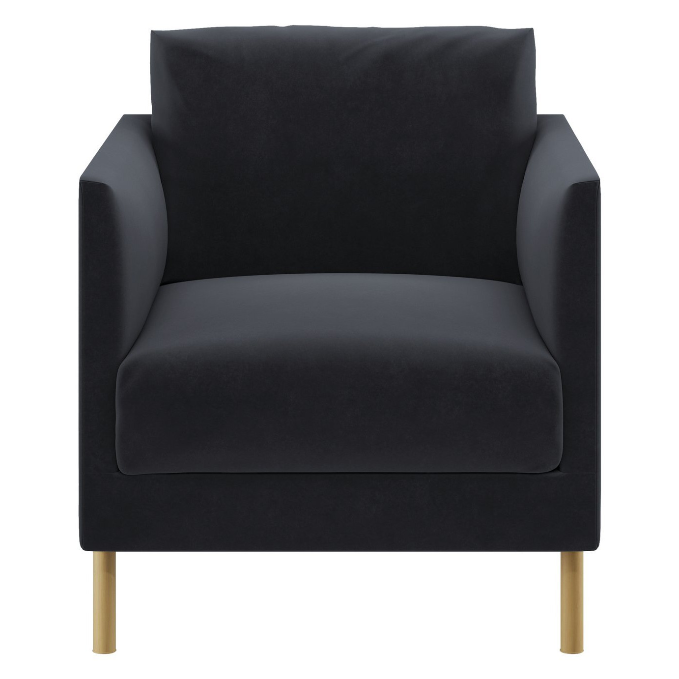 Habitat Hyde Velvet Armchair Charcoal by Argos