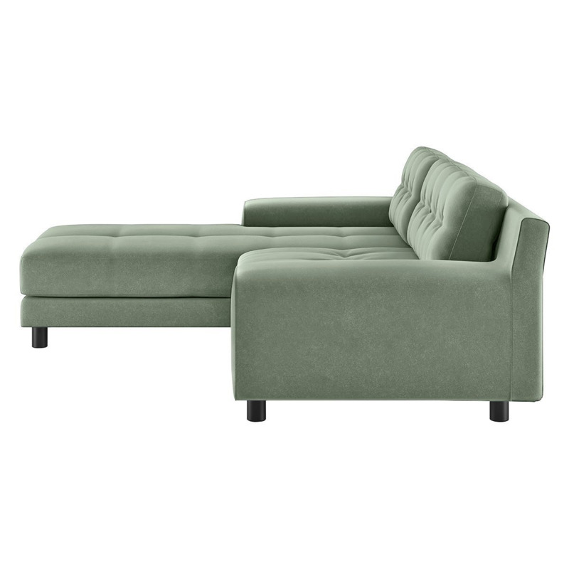 Habitat Hendricks Left Hand Corner Chaise Sofa Sage Green by Argos
